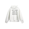 OUSWE My Dad Had A Rolls Vintage Campus Style Loose Hooded Sweater