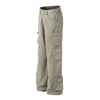 DC Multi-pocket Washed Retro Straight Slacks