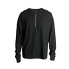 JCAESAR Half Zipper Waffle Long Sleeve