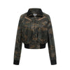 Pokiovo Babes Camo Patchwork Leather Jacket