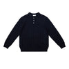 Lyocell Blended Vertical Strips Simple Loose Sweater Polo Shirt Knitted Top Autumn and Winter
