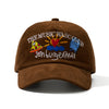 WASC Cartoon Embroidered Corduroy Baseball Cap