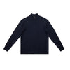 Classic Elegant Twisted Half Zip Stand-Up Sweater Knitted Sweater