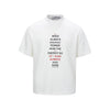 MADEEXTREME Printed Letter Crew Neck Casual Short Sleeve