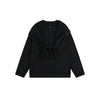 STAFFPICK College Style Loose Crew Neck Shawl Hooded Top Sweater