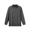 Wool Turtleneck Slim-fit Blend Front Shoulder Long Sleeves