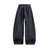 Wide-leg Scimitar Loose Denim Casual Trousers