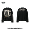 GLFS Waffle Letter Long Sleeve Sweater