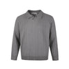 EME Ribbed Closed Texture V-Neck Seagull Neck Knitted Sweater Long Sleeve