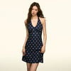 Jimmy French Temperament Deep V Neck Thin A Word Dress