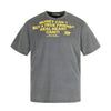 11KN Loose Wash Old Letter Print Crew Neck Short Sleeve T-shirt