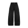 Washing Water Cut Multi-pocket Street Slacks