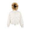 EME 90 White Duck Down Flying Wing Air Force Jacket Fur Collar Warm Thickened Down Jacket