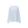 Inflation Loose Pinstripe Lazy Crew Neck Long Sleeve
