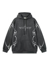 Personalized Pattern Print Suede Pullover Hoodies
