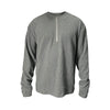JCAESAR Half Zipper Waffle Long Sleeve