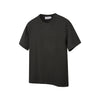 MADEEXTREME Blended Basic Jacquard Solid Color Crew Neck Short Sleeve T-Shirt