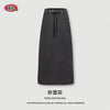 BE Women's Spring Long A-shaped Skirt High Waist Straight Loose Skirt