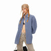 BLACKBB Blue Plaid Lapel Long Sleeve Shirt