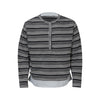 Striped Design Fake Two Loose Long-sleeved T-shirts