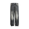 EME Design Sense Washed Old Faded White Silhouette Versatile Jeans