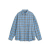 ANSWER ME Premium Retro Plaid Hem Burrs Shirt