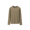 Inflation Henry Collar Pit Strip Four-sided Elastic Shoulder Sleeve Long Sleeve T-shirt