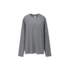 Inflation Loose Pinstripe Lazy Crew Neck Long Sleeve