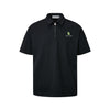 MADEEXTREME Printed Half-zip Lapel Polo Short-sleeved T-shirt