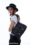 Res NonVerba BAG Original Textured Design Sense Metal Ring Underarm Leather Bag Shoulder Crossbody Bag