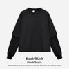 RS Fake Two-piece Contrasting Color Splicing Long Sleeve
