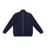 (Un) Following  Pit Strip Knitted Sweater Zipper Cardigan Stand-up Neck Sweater