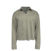 JCAESAR Wheat Ear V-neck Long Sleeve Sweater