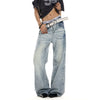 Jimmy Vintage Washed Old Light Blue Loose Straight Jeans
