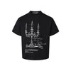 MADEEXTREME Candlestick Print Embroidered T-shirt Solona Cool Feeling