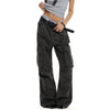 Jimmy  Vintage Washed Rivet Multi-Pocket Micropleated Casual Pants