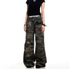 Jimmy Camouflage Paratrooper Wide-leg Cargo Pants