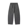 Following Elastic Waist Lace-up Loose Silhouette Lazy Style Casual Pants