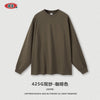 BE Men's Blockbuster Basic Oversizes Long Sleeve Tee  Solid Color Pure Cotton Loose T-Shirt
