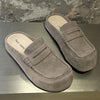 Platform-soled Casual One-pedal Versatile Boken Shoes