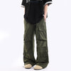 Jimmy Loose Wide Leg Straight Casual Multi-Pocket Pants