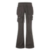 11KN Multi-pocket Drawstring Slim Casual Overalls Paratrooper Pants
