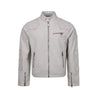 Three-dimensional Tailoring Cleanfit Short Jacket Beaded Canvas Locomotive Jacket