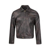 EME Vintage PU Leather Bike Slim Fit Front Shoulder Lapel Jacket