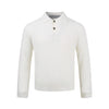 MADEEXTREME Embossed Twist Polo Immortal Flower Knitted Sweater