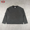 BE THRIVED Vintage Fried Snowflake Top Two Sleeves Down Shoulder Loose Long Sleeves