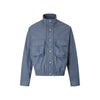 EME Double Pocket Nylon Stand-up Button-down Jacket