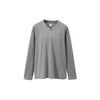 Inflation Linen Lyocell Old Money V Neck Solid Color Long Sleeve