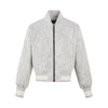 MADEEXTREME Small Fragrant Woven Thin Coarse Flower Baseball Collar Jacket