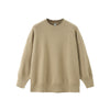 Inflation Old Money Round Neck High Elastic Core-spun Yarn Loose Knitted Sweater Top